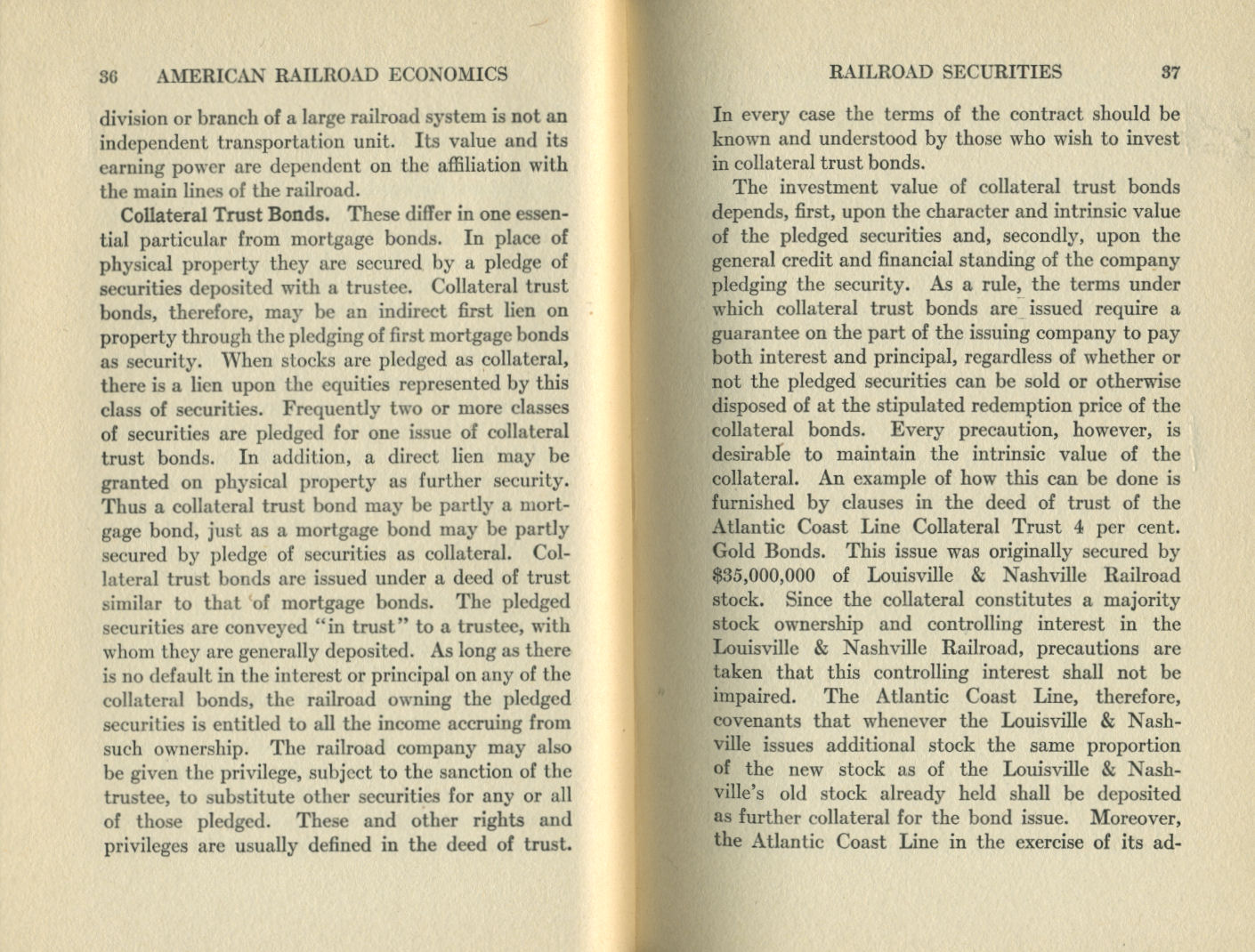 American Railroad Economics