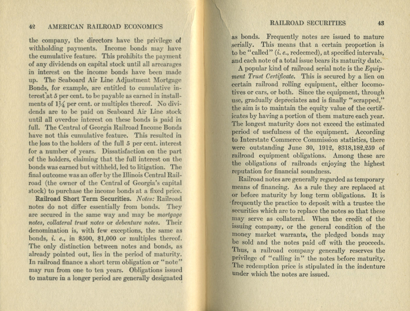 American Railroad Economics