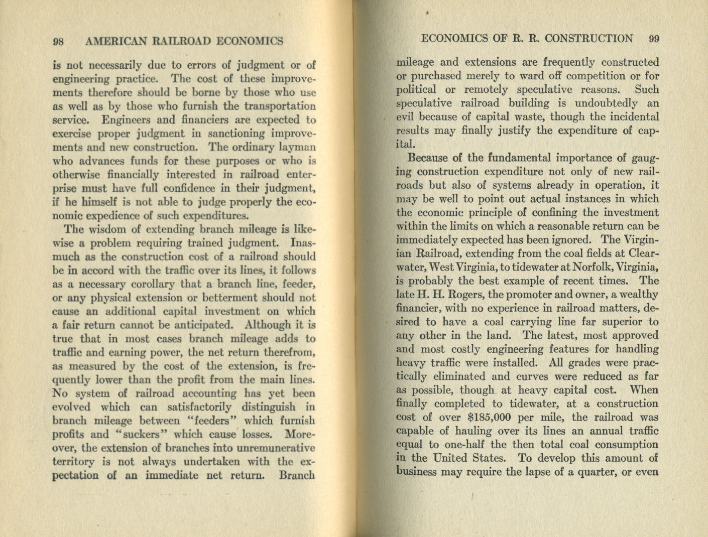 American Railroad Economics