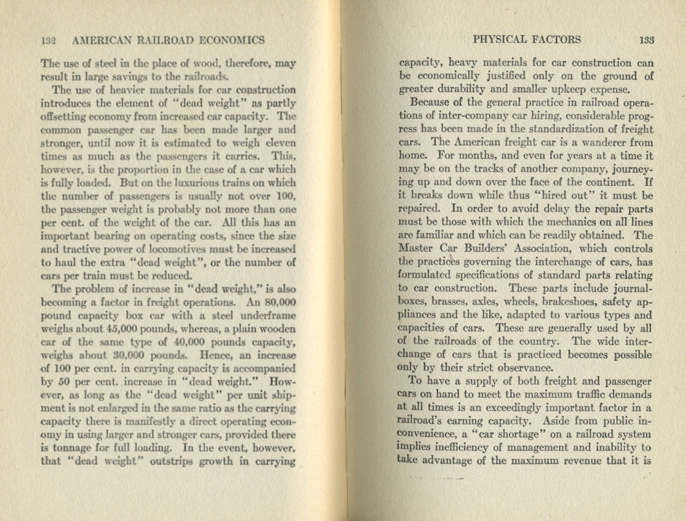 American Railroad Economics