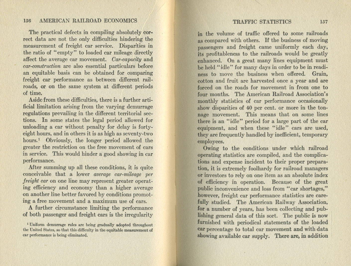 American Railroad Economics