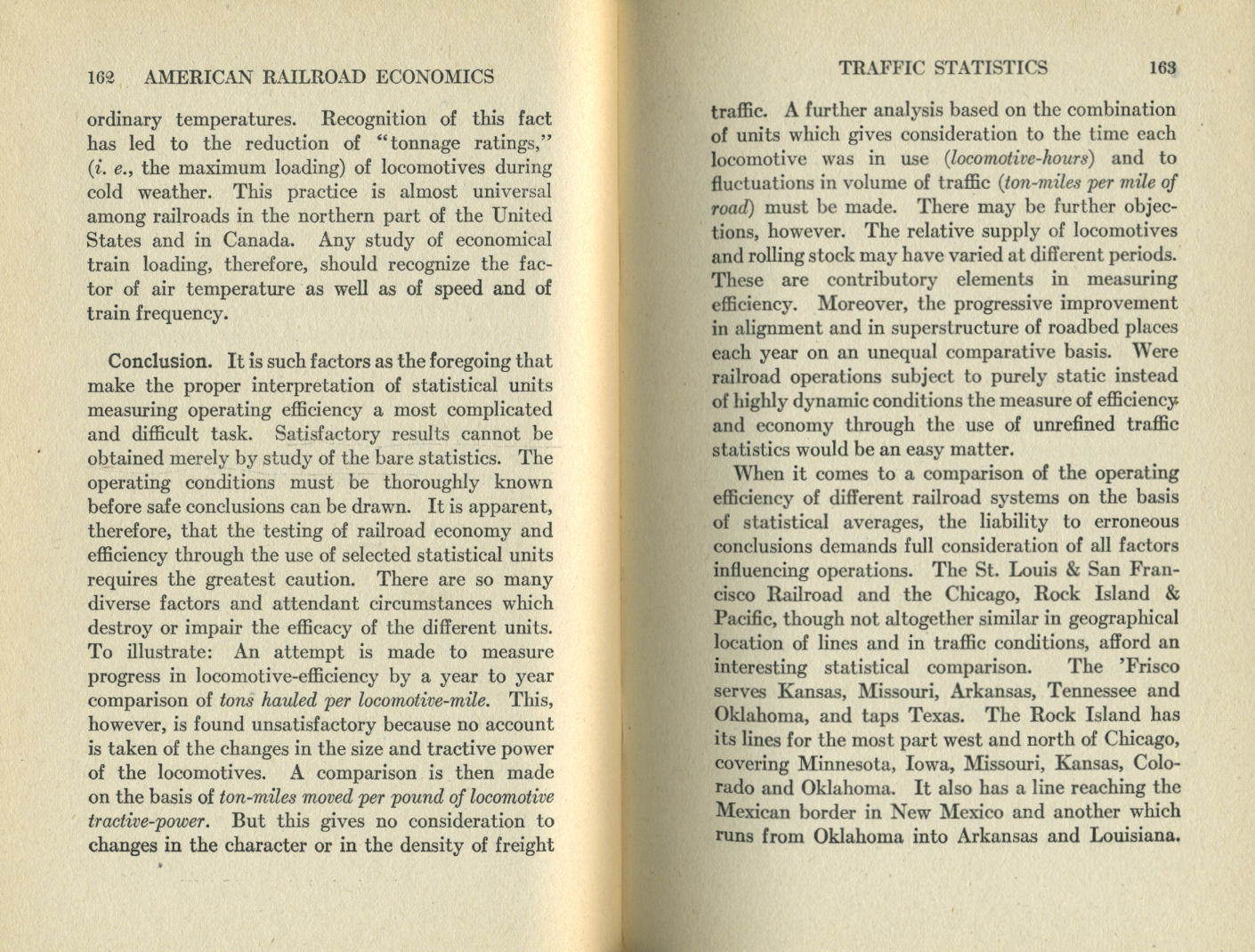 American Railroad Economics