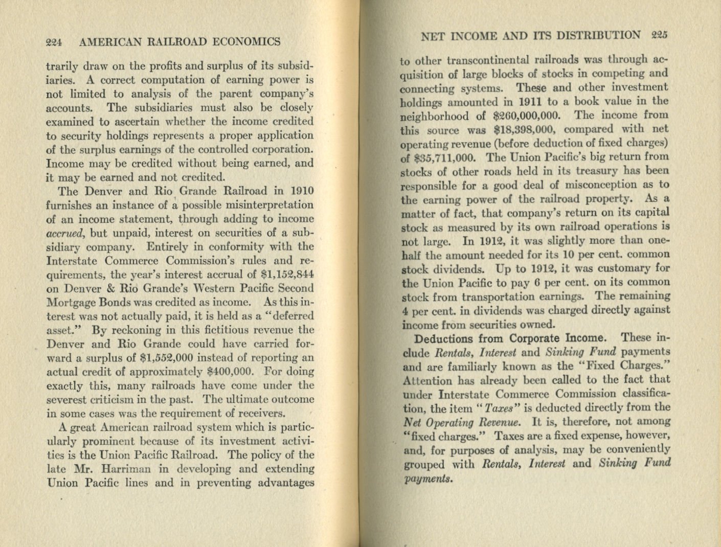 American Railroad Economics