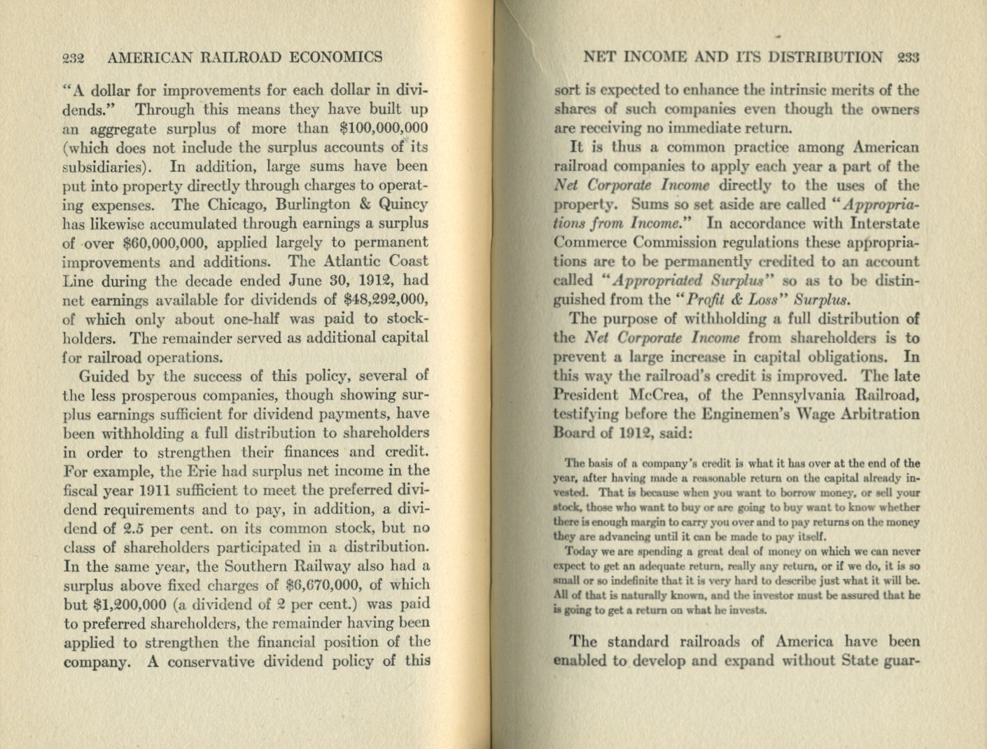 American Railroad Economics