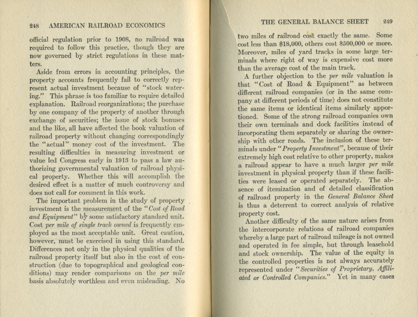 American Railroad Economics