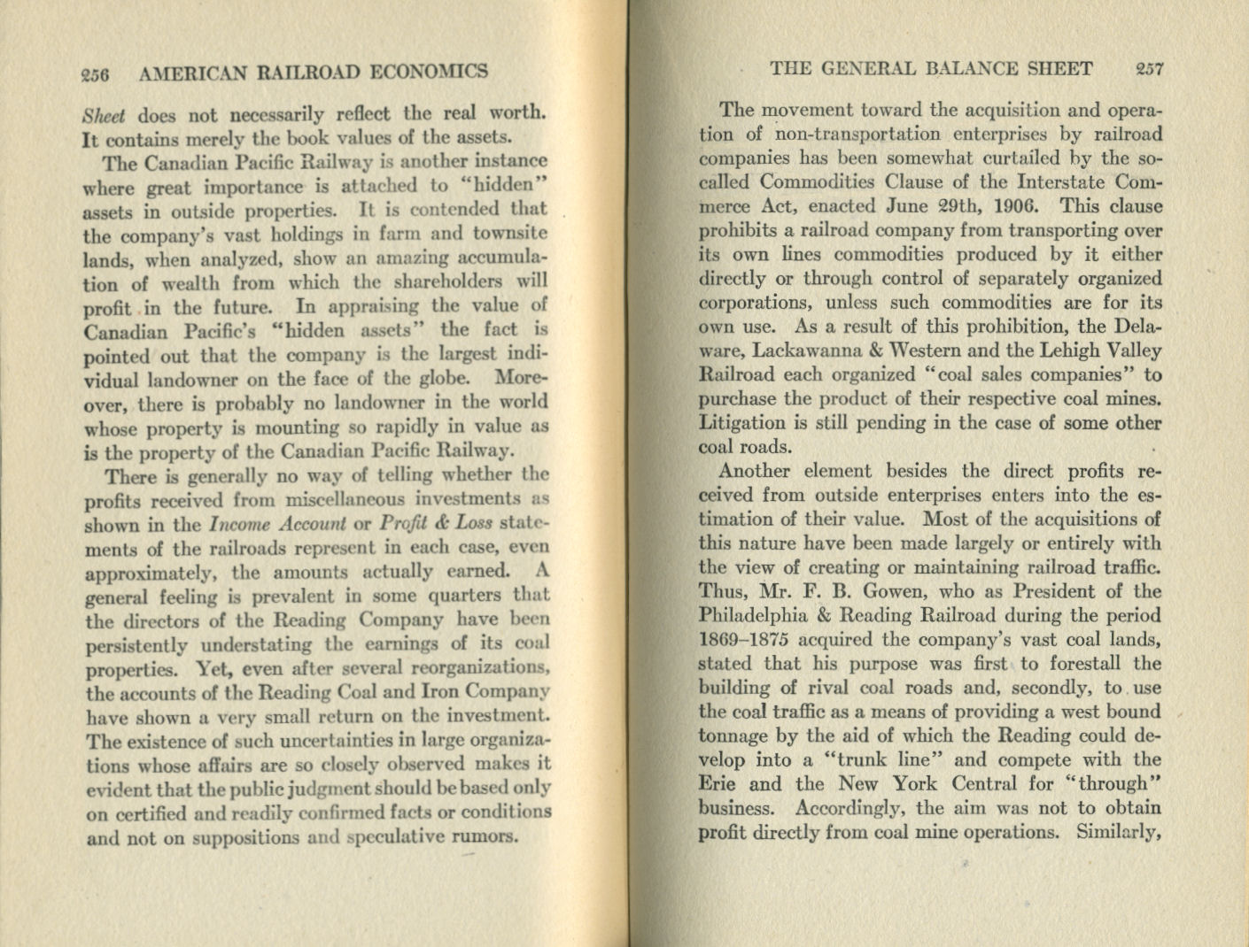 American Railroad Economics