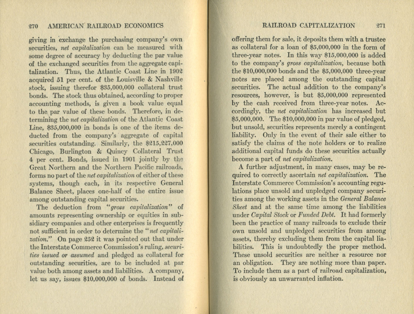 American Railroad Economics