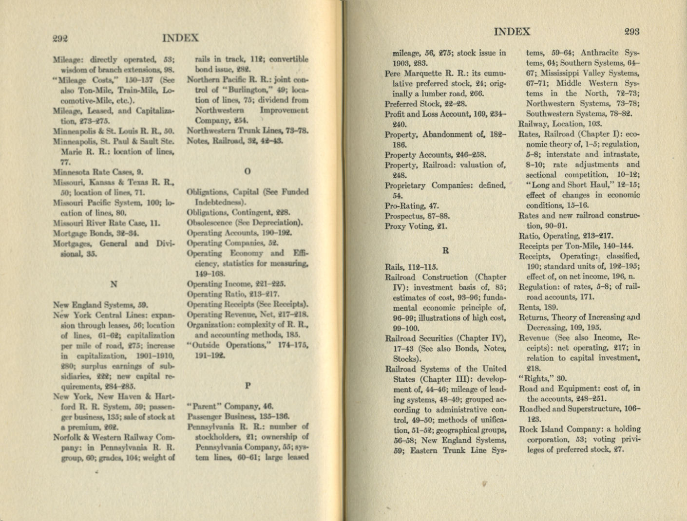 American Railroad Economics