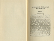 American Railroad Economics
