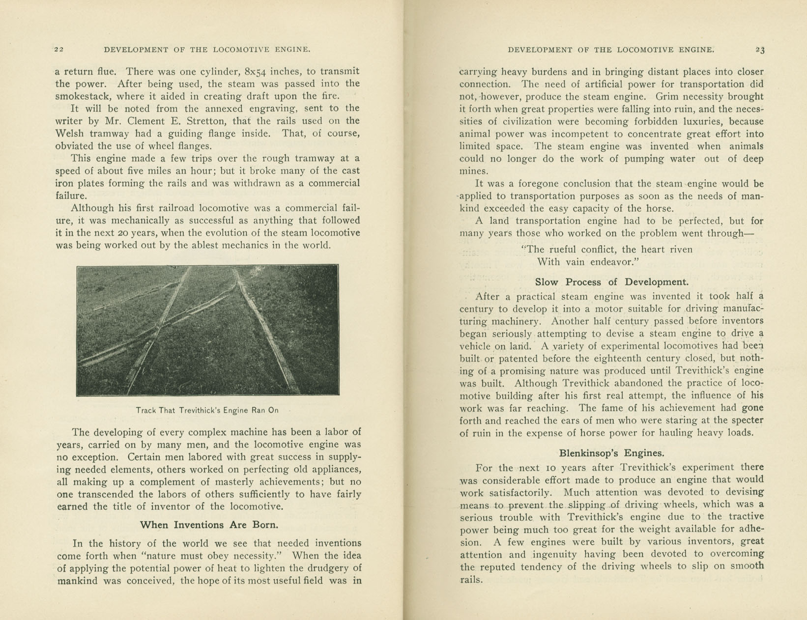 Development of the Locomotive Engine