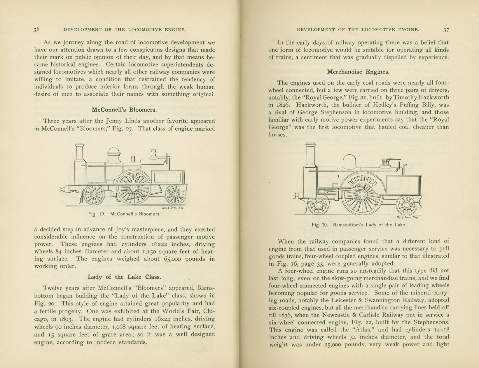 Development of the Locomotive Engine