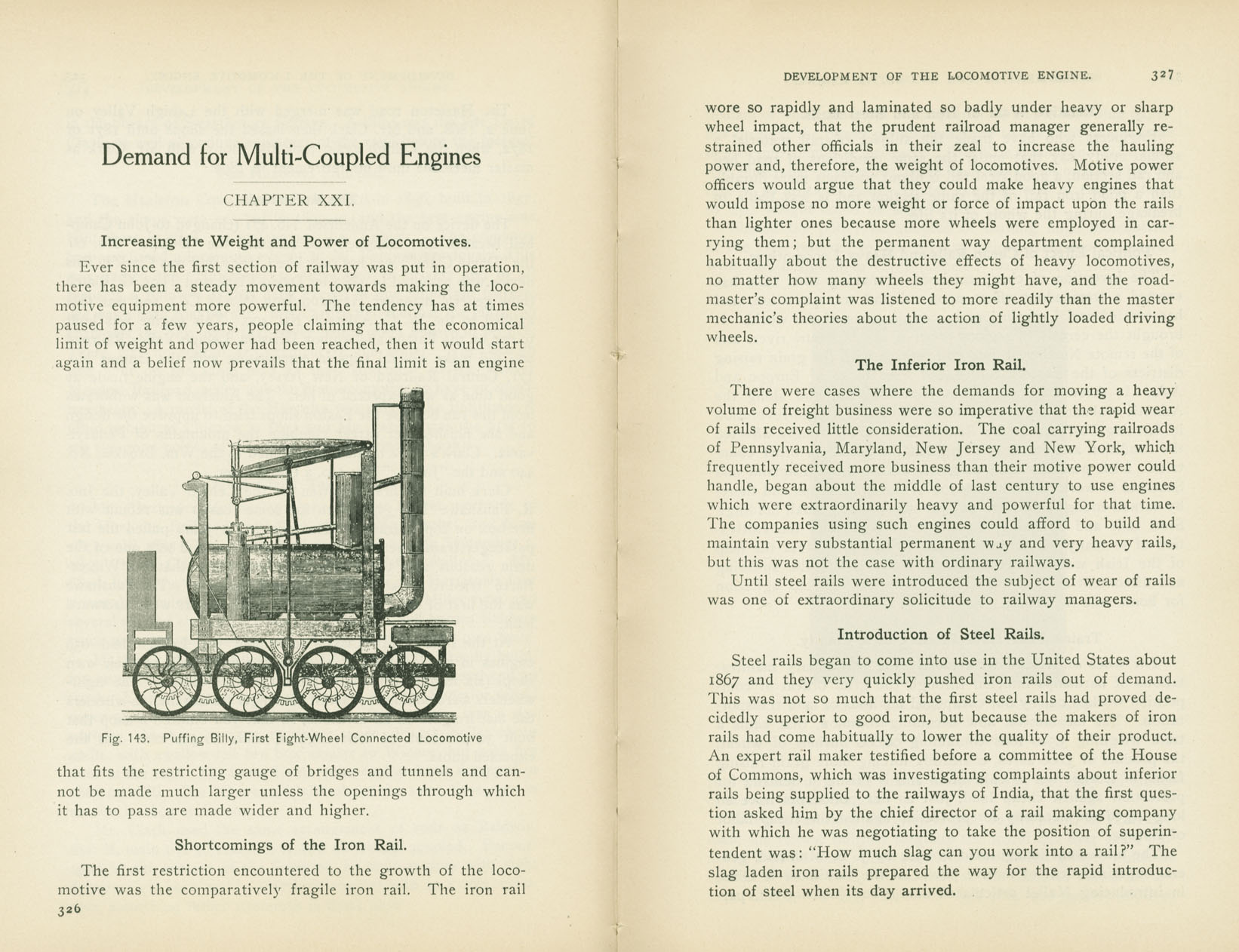 Development of the Locomotive Engine