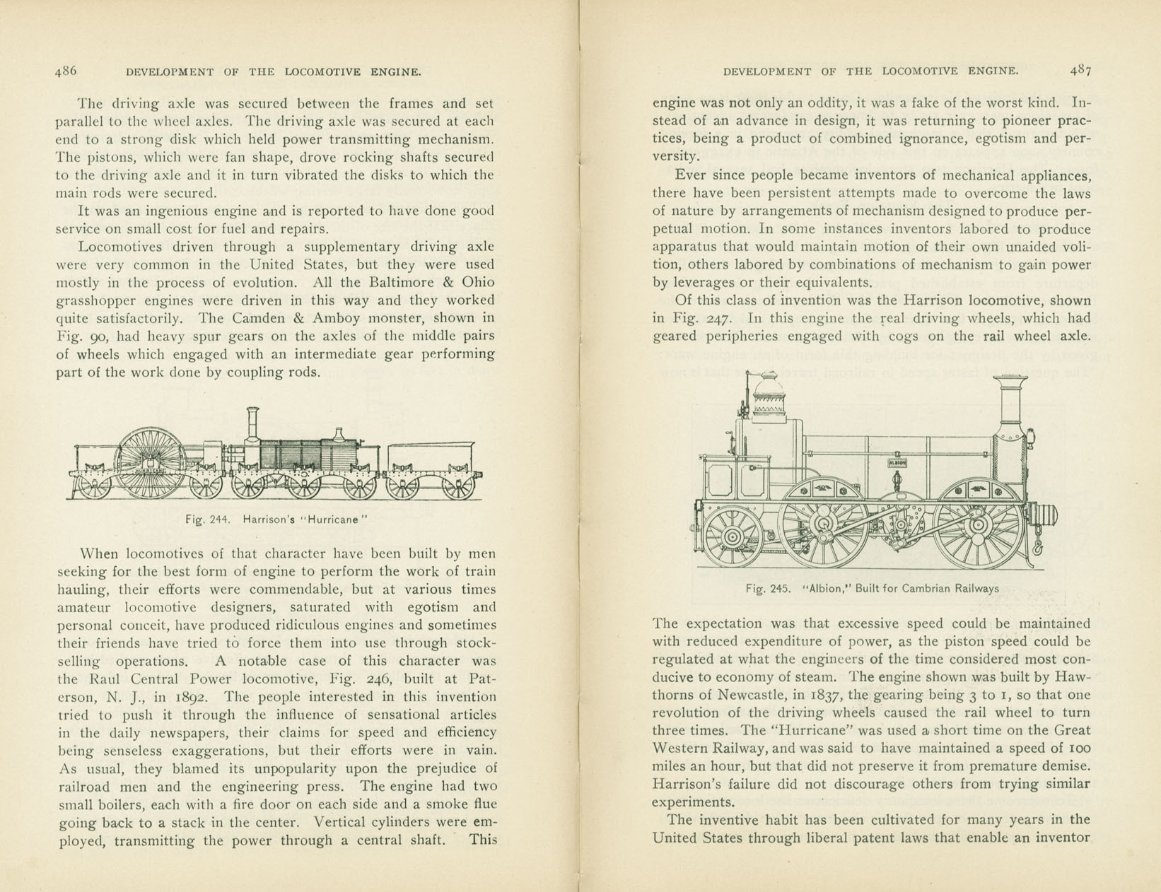 Development of the Locomotive Engine