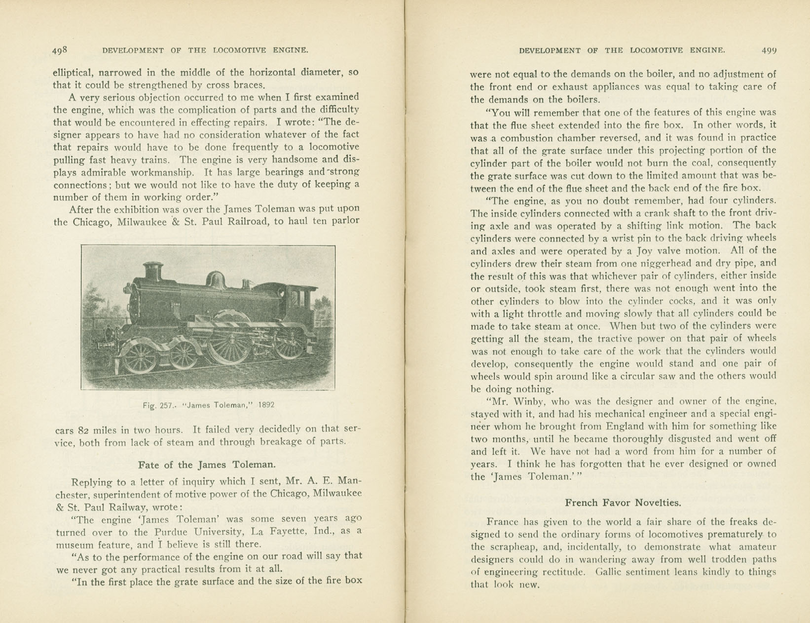 Development of the Locomotive Engine