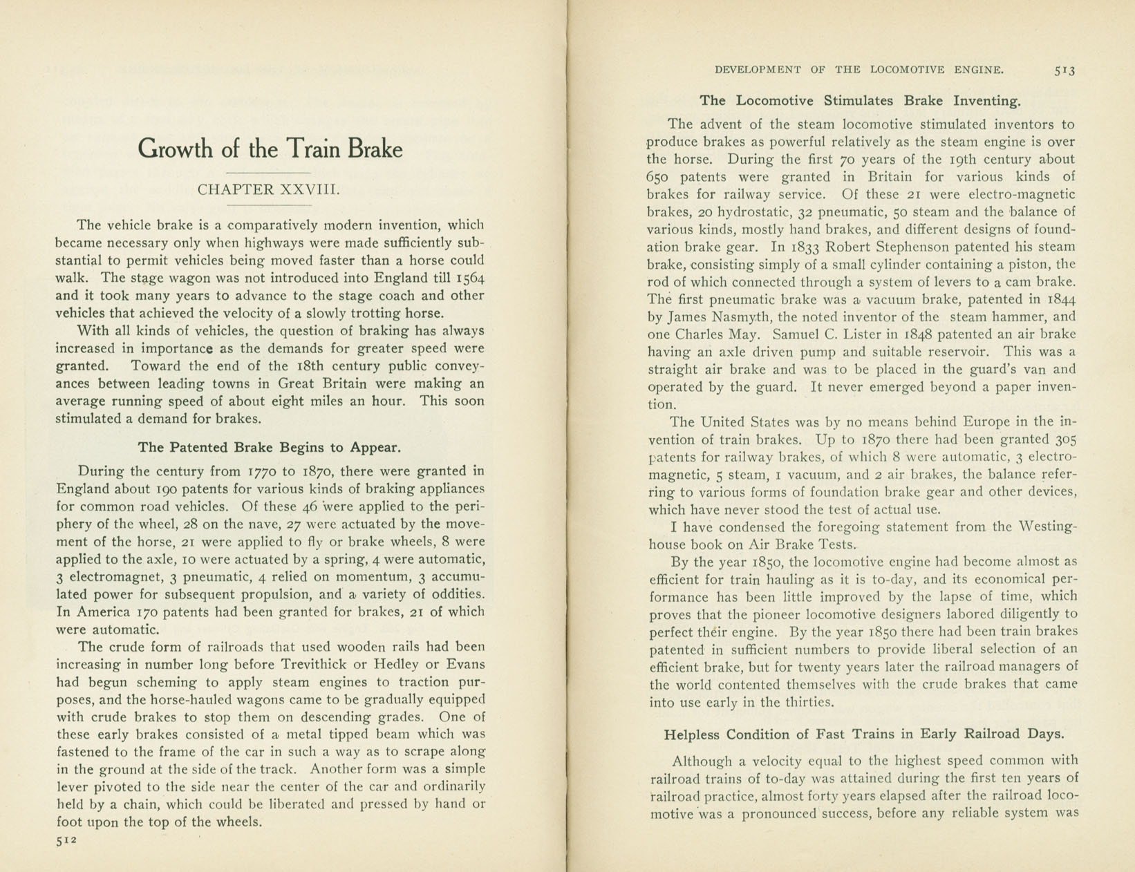 Development of the Locomotive Engine