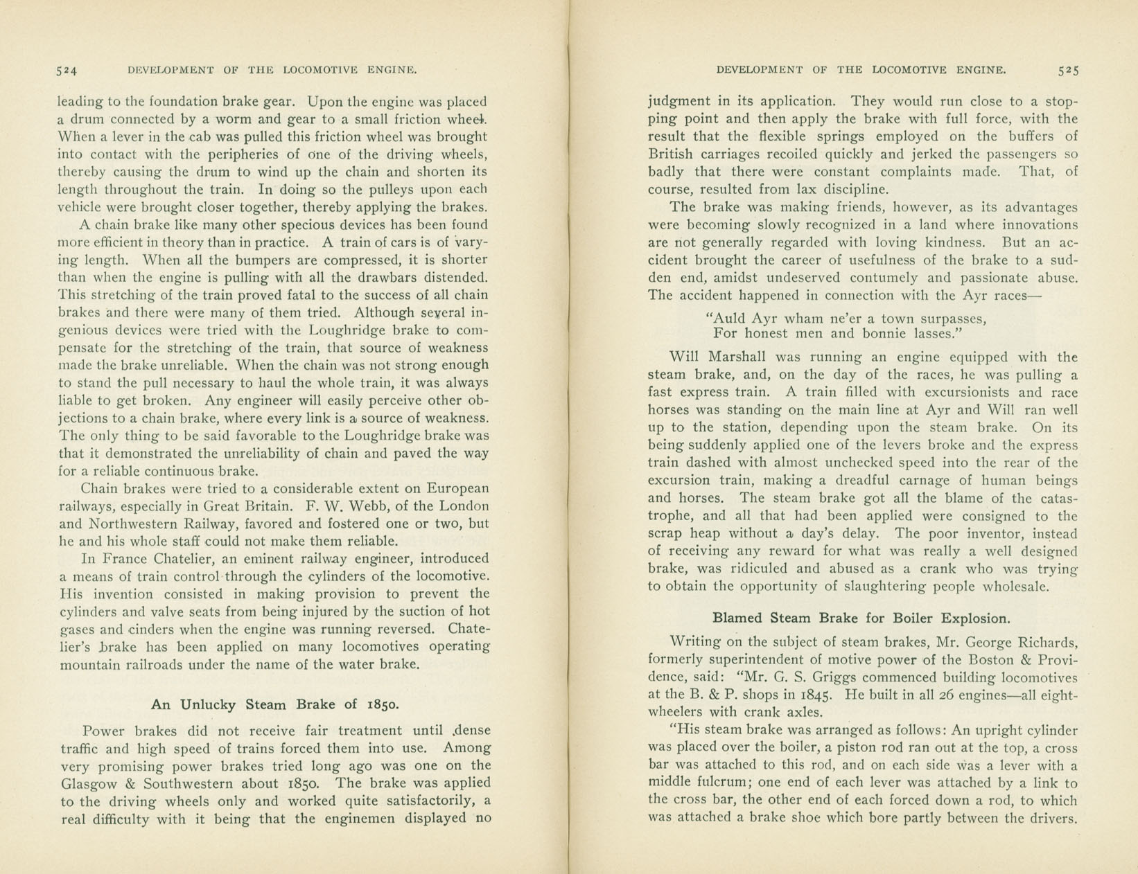 Development of the Locomotive Engine