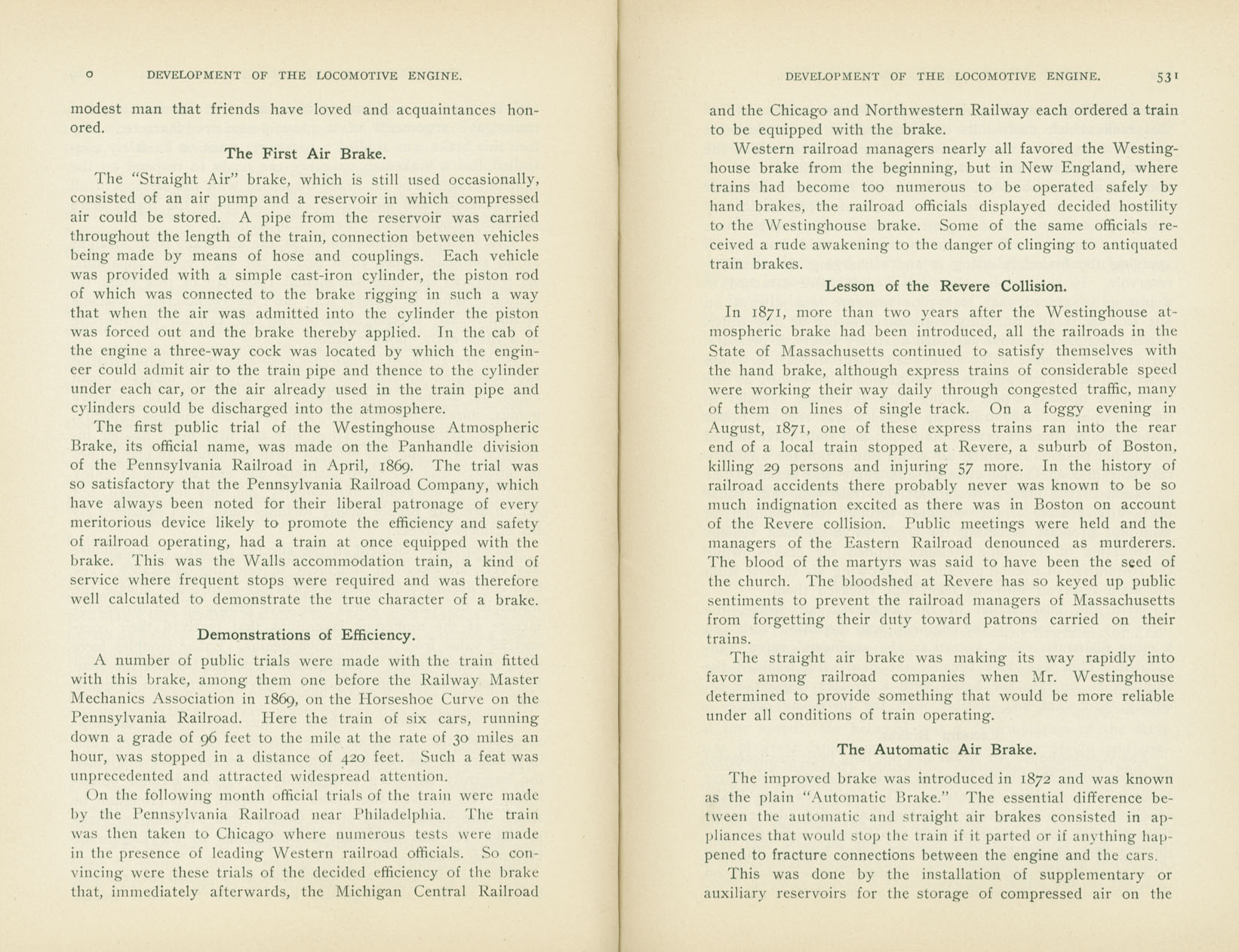 Development of the Locomotive Engine