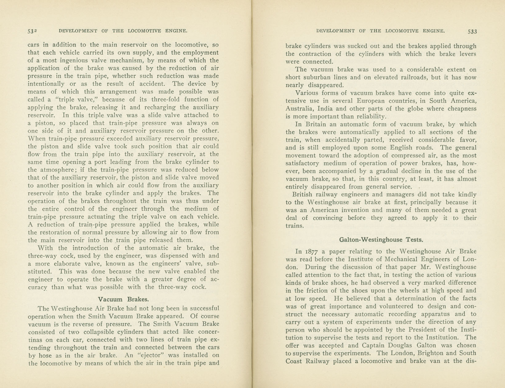 Development of the Locomotive Engine