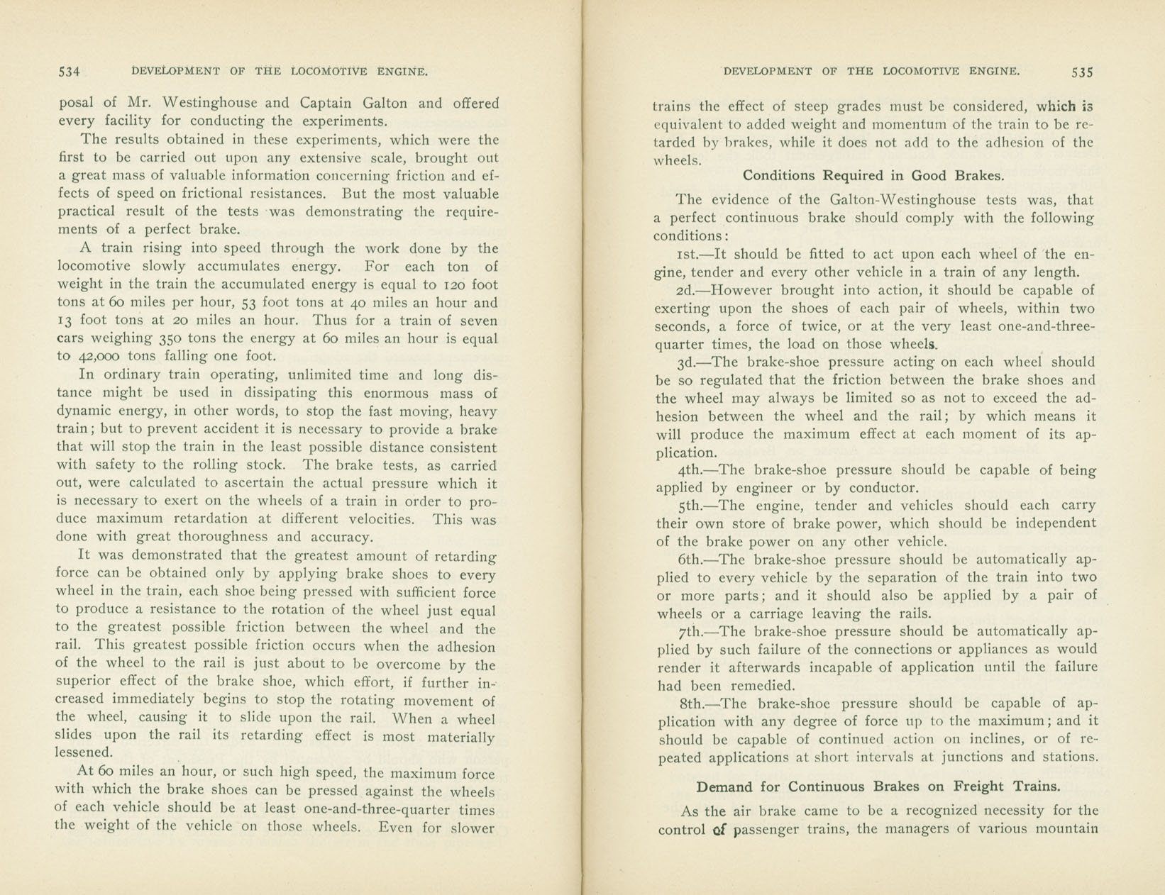 Development of the Locomotive Engine