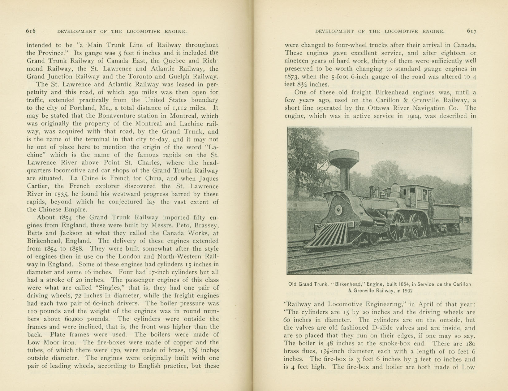 Development of the Locomotive Engine