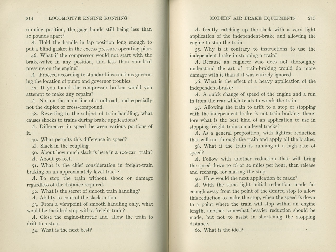 Locomotive Engine Running