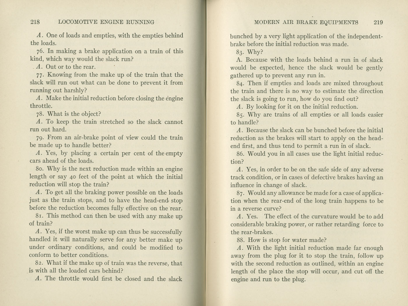 Locomotive Engine Running