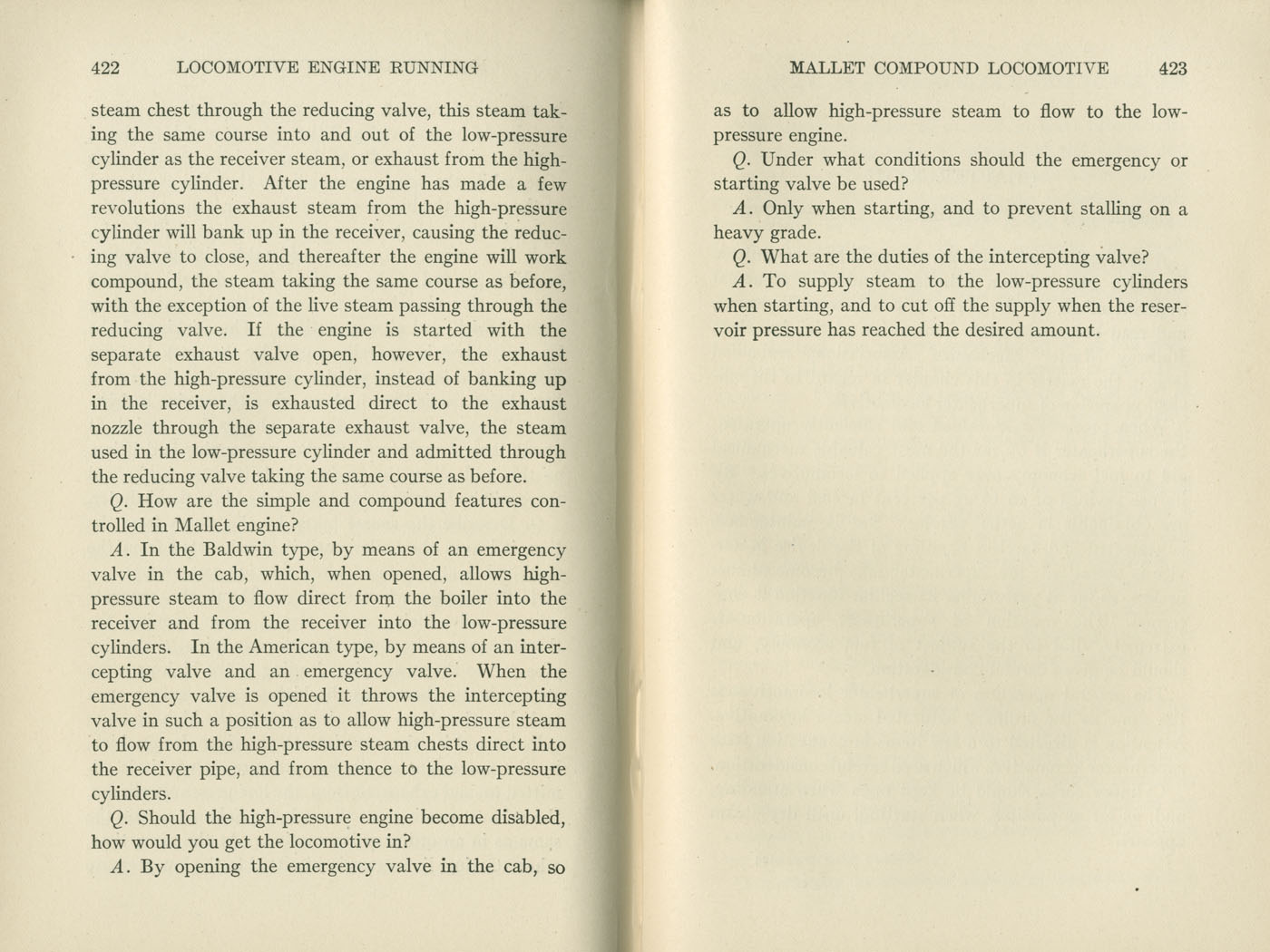 Locomotive Engine Running