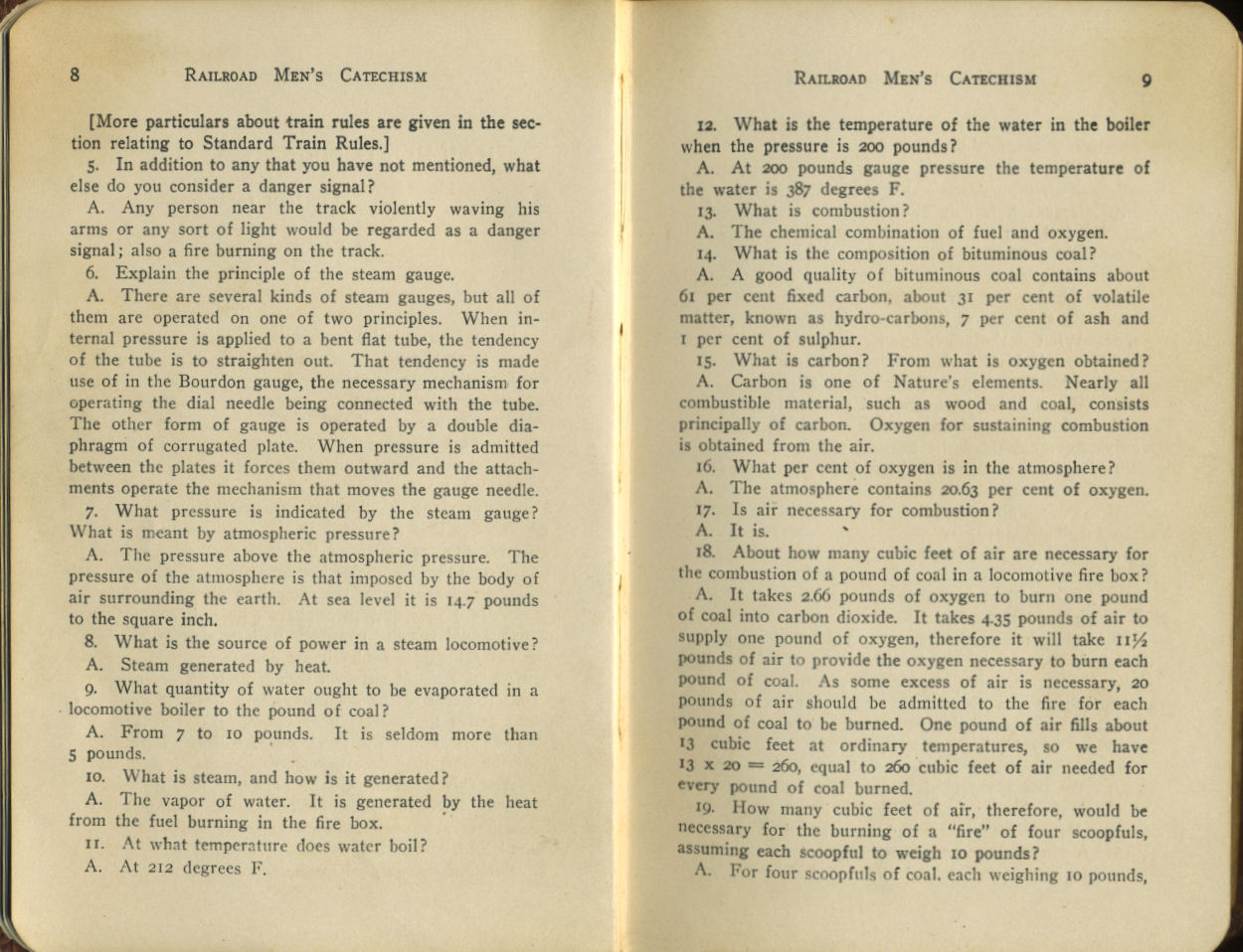 Railroad Men's Catechism
