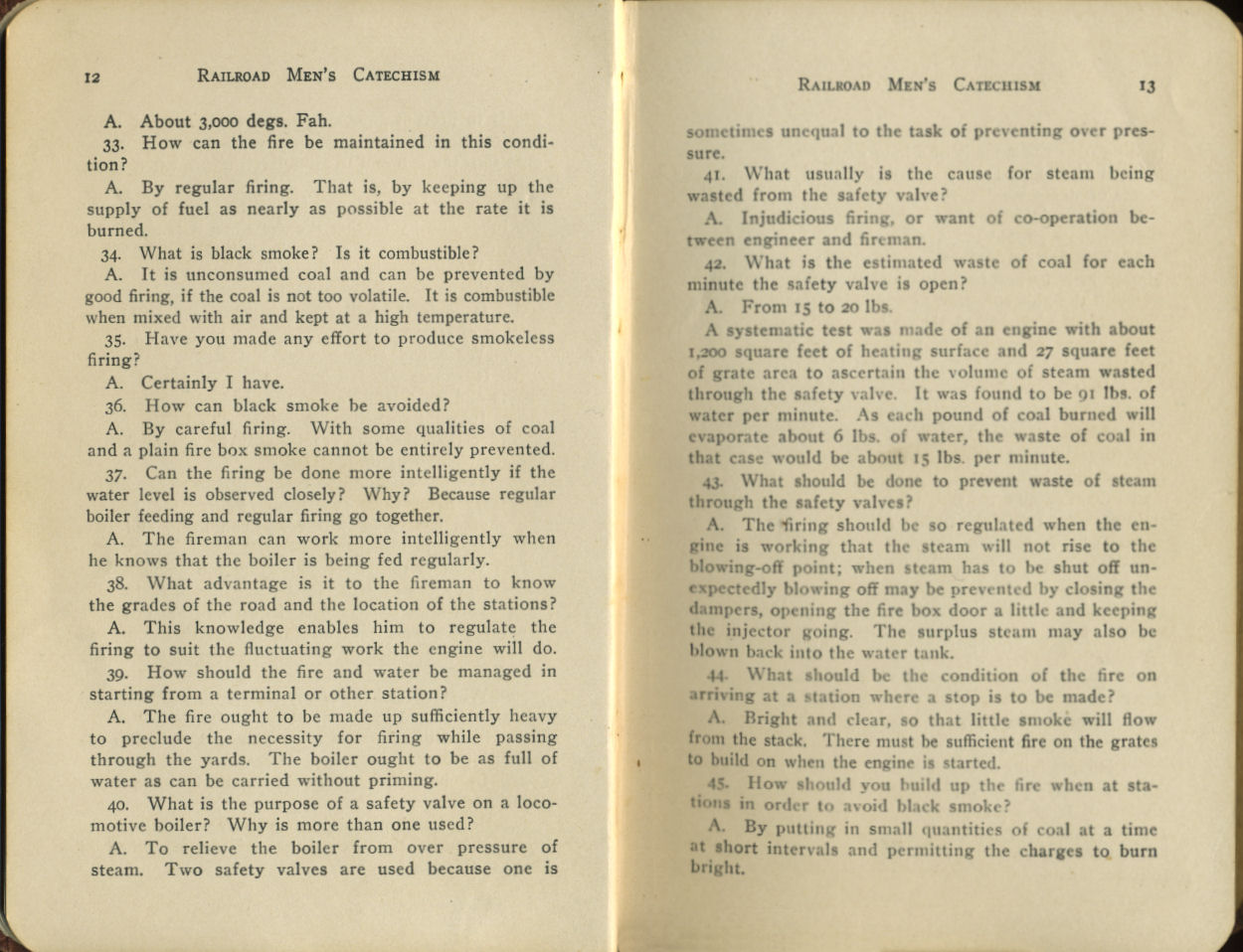 Railroad Men's Catechism