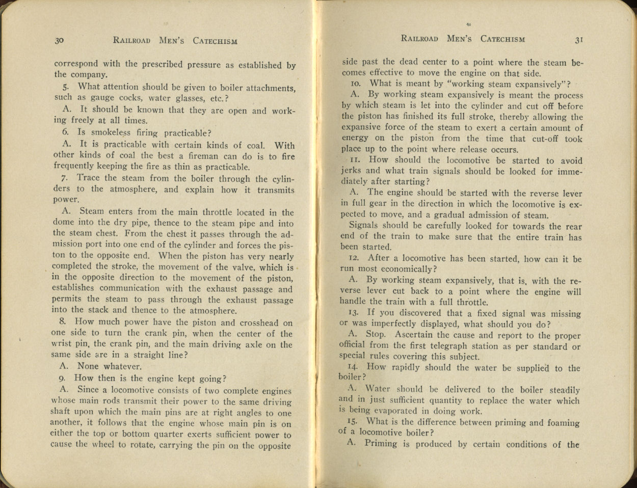 Railroad Men's Catechism