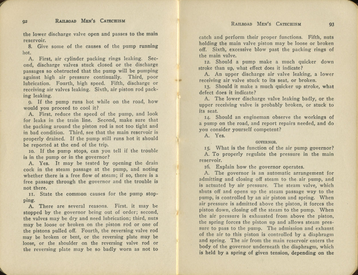 Railroad Men's Catechism