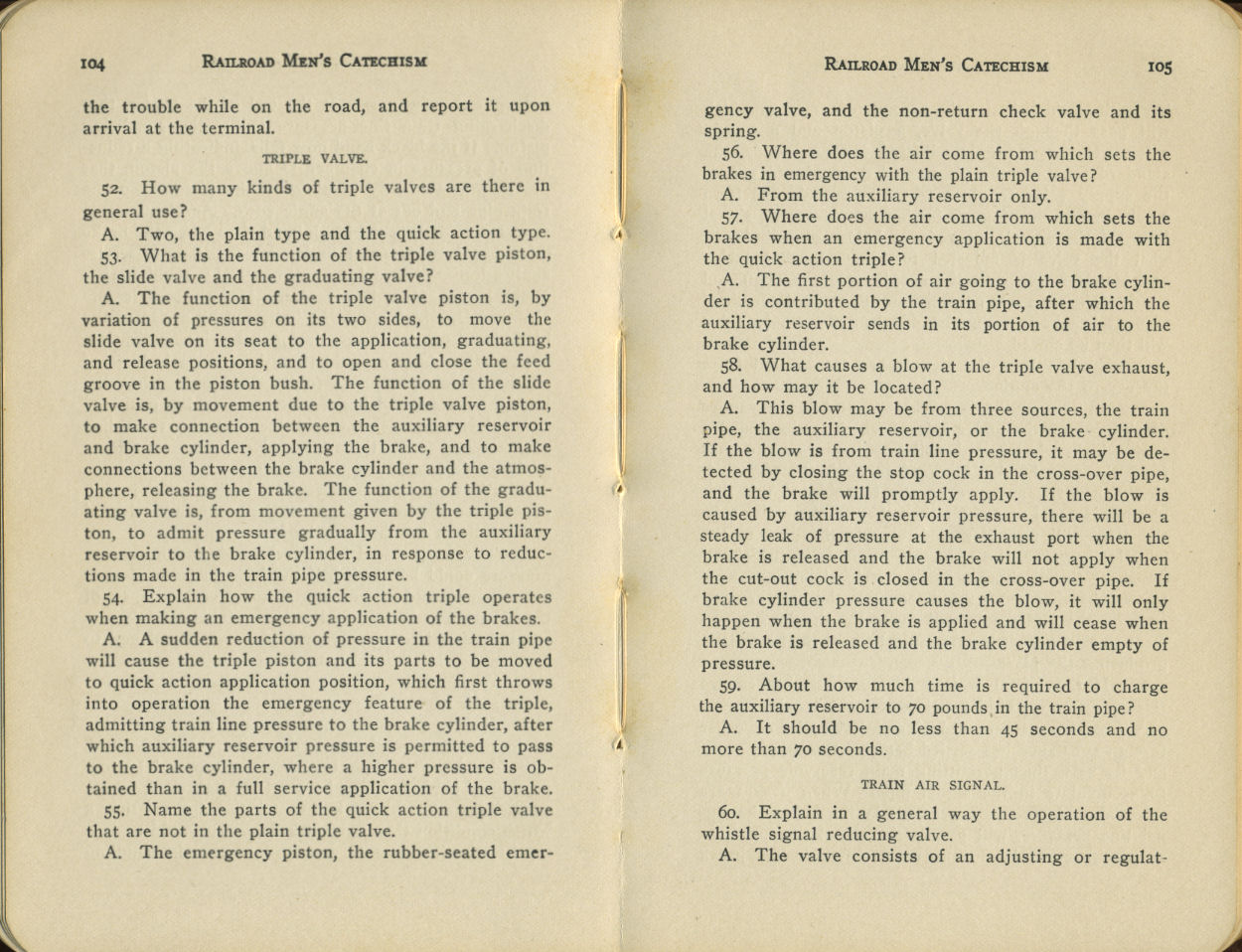 Railroad Men's Catechism