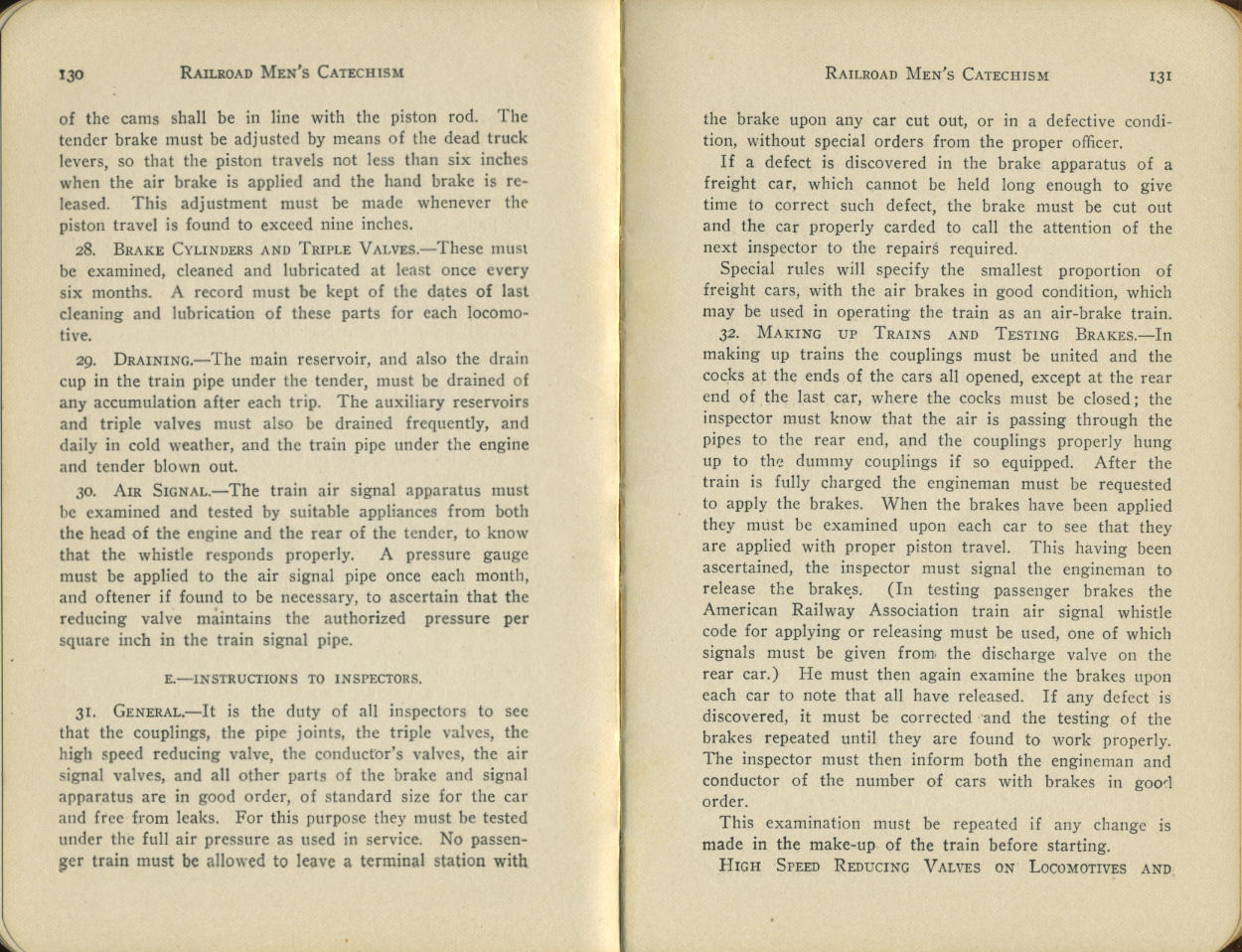 Railroad Men's Catechism
