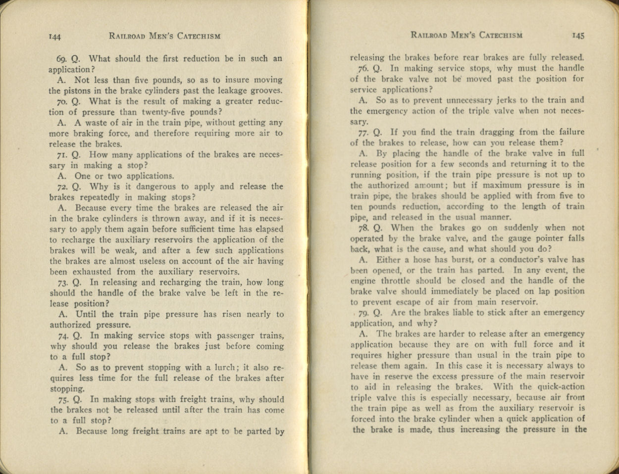 Railroad Men's Catechism