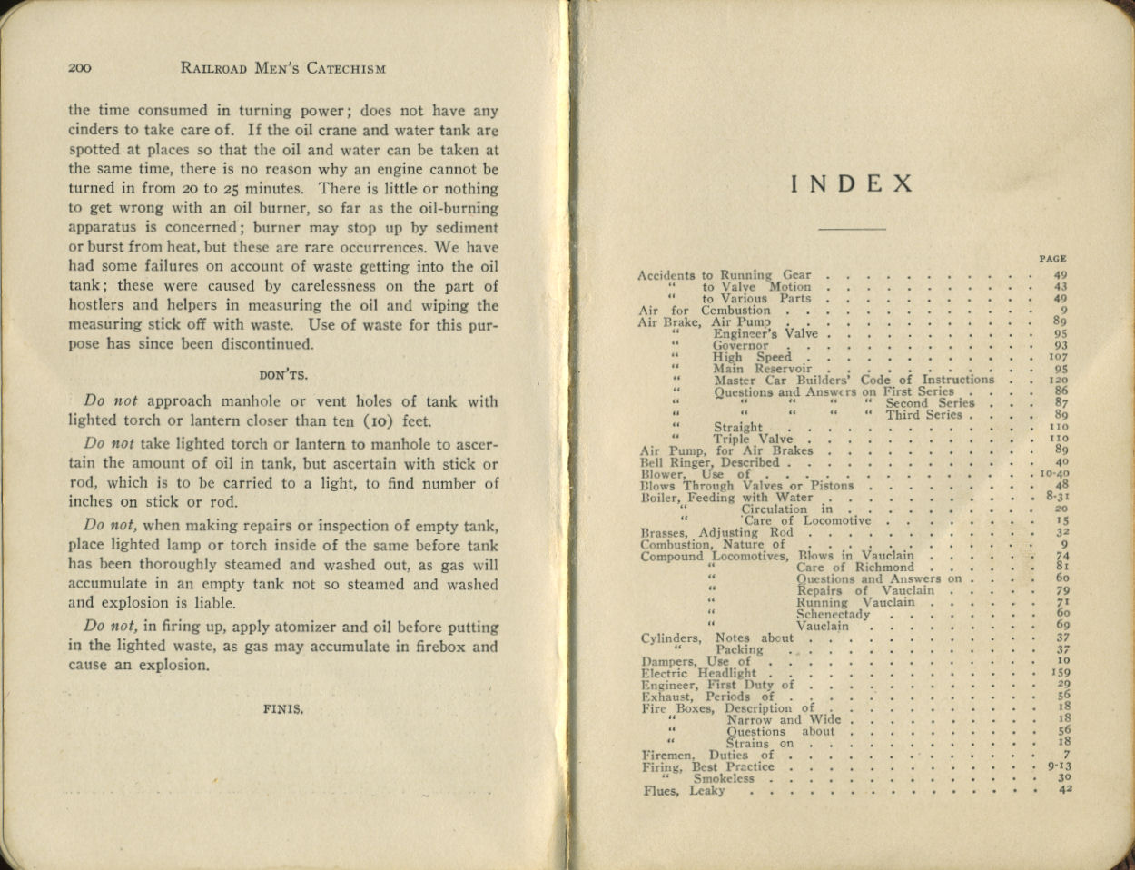 Railroad Men's Catechism