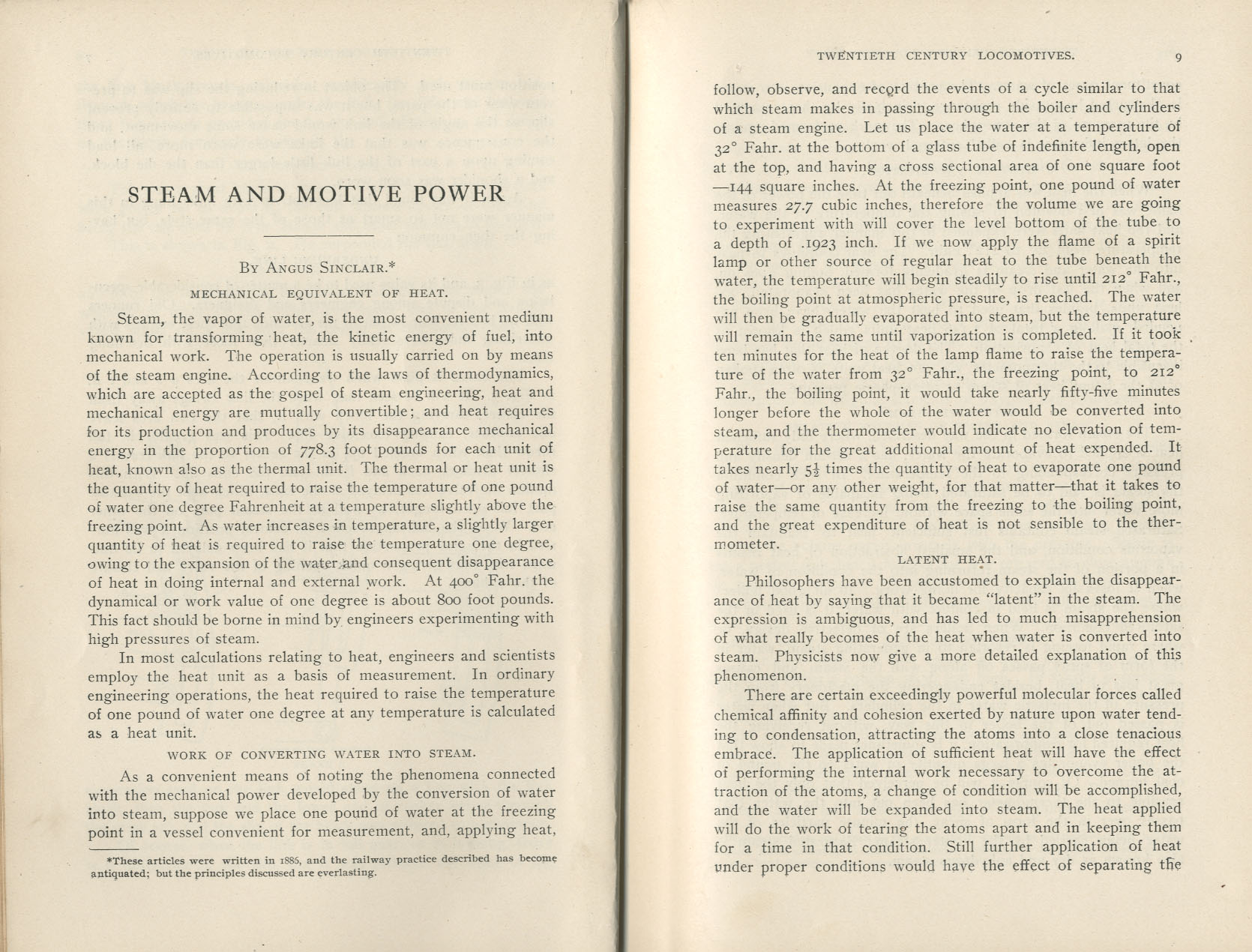 Twentieth Century Locomotives