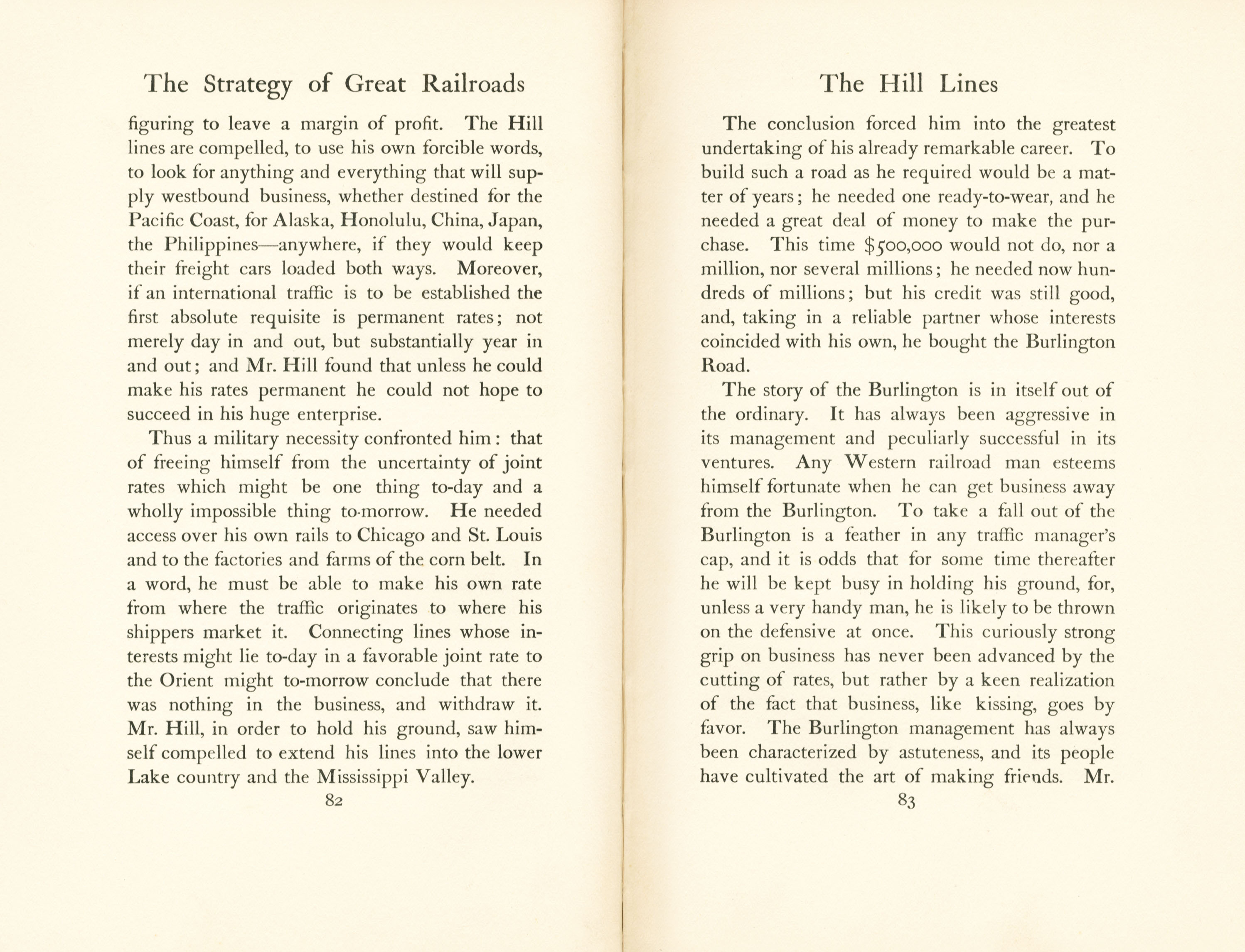Strategy of Great Rail Roads