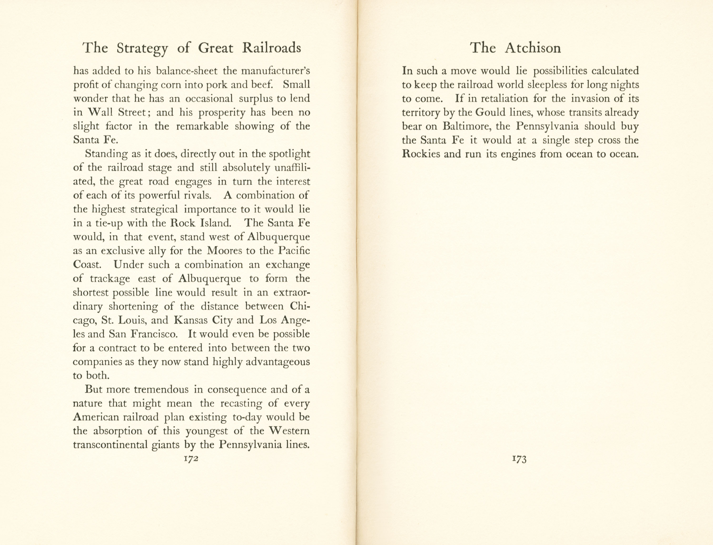 Strategy of Great Rail Roads
