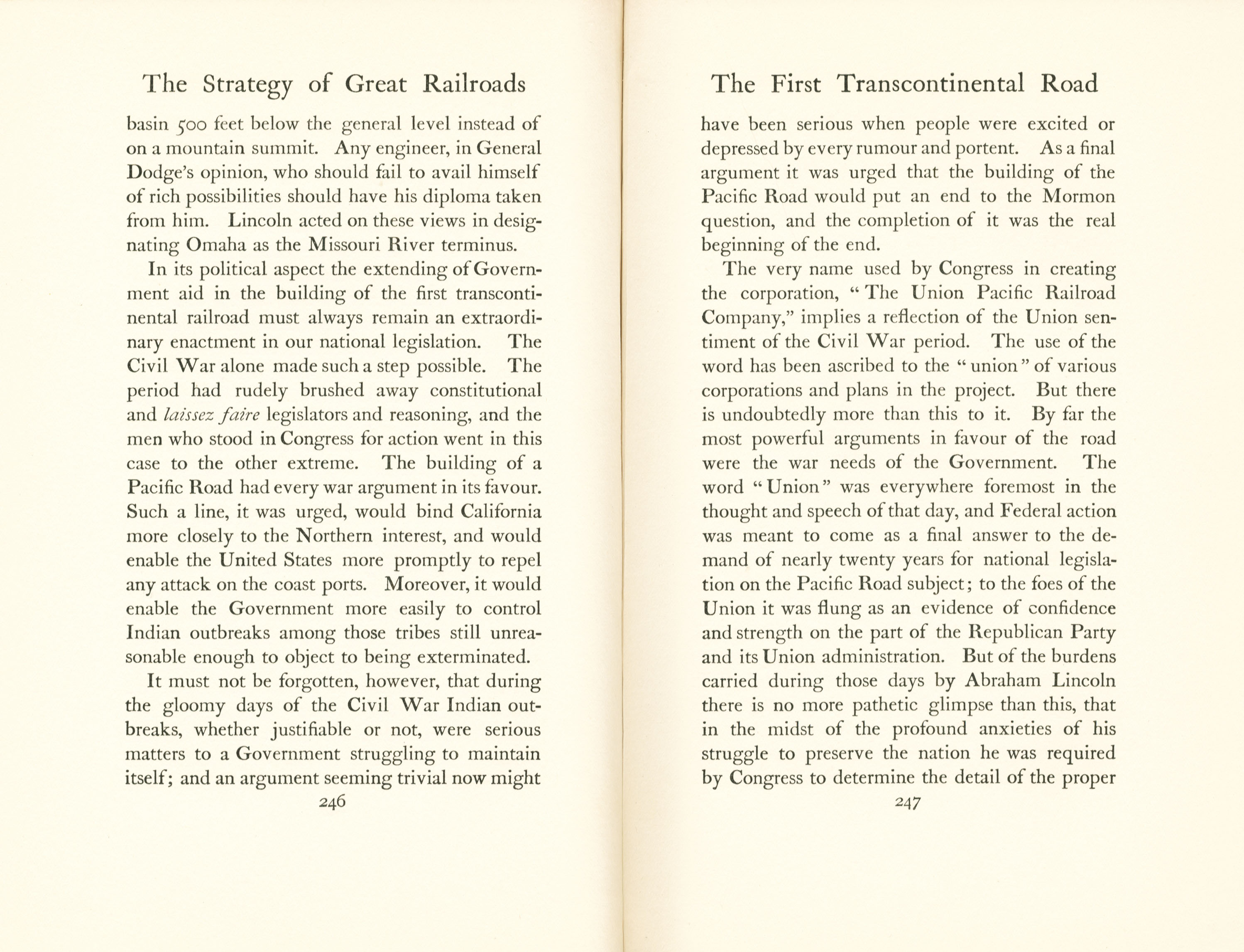 Strategy of Great Rail Roads