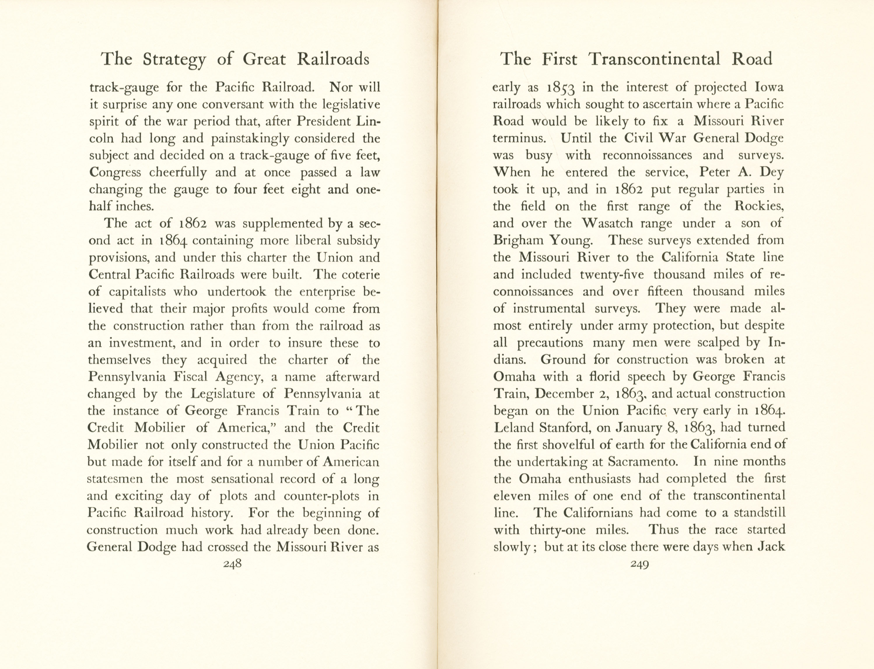 Strategy of Great Rail Roads