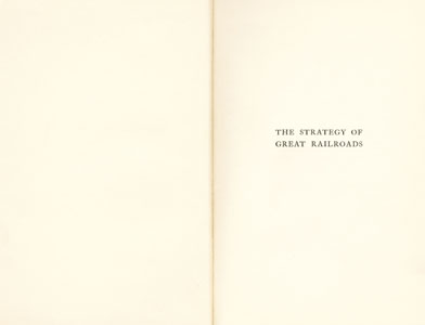 The Strategy of Great Rail Roads
