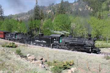 DRGW K-27 #463 & CTS K-36 #484, Cumbres & Toltec Scenic Railroad
