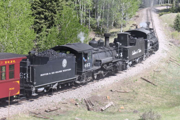 DRGW K-27 #463 & CTS K-36 #484, Cumbres & Toltec Scenic Railroad