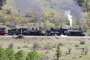 DRGW K-27 #463 & CTS K-36 #484, Cumbres & Toltec Scenic Railroad