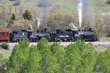 DRGW K-27 #463 & CTS K-36 #484, Cumbres & Toltec Scenic Railroad