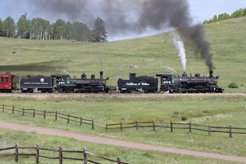 DRGW K-27 #463 & CTS K-36 #484, Cumbres & Toltec Scenic Railroad