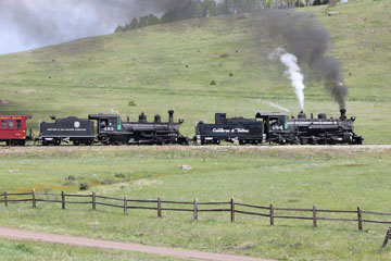 DRGW K-27 #463 & CTS K-36 #484, Cumbres & Toltec Scenic Railroad
