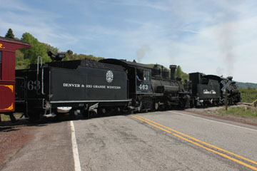 DRGW K-27 #463 & CTS K-36 #484, Cumbres & Toltec Scenic Railroad