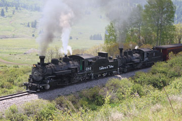DRGW K-27 #463 & CTS K-36 #484, Cumbres & Toltec Scenic Railroad