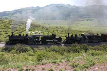 DRGW K-27 #463 & CTS K-36 #484, Cumbres & Toltec Scenic Railroad